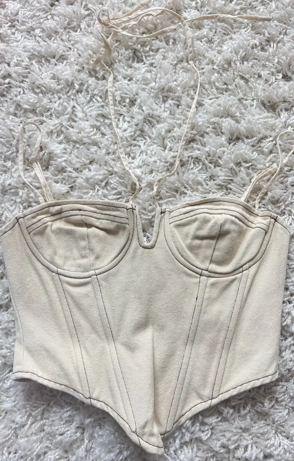 White Fox Boutique Corset Cream - Image 2
