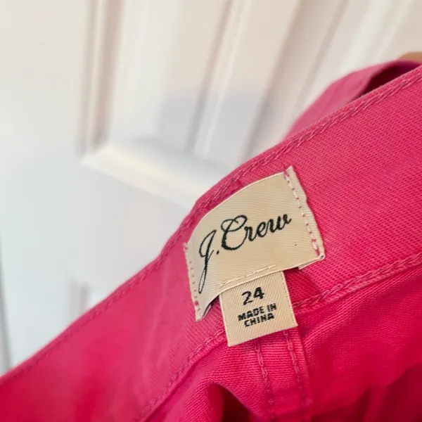 J. Crew Pink Slim Wide Leg Pants‎ Size 24 - Image 7