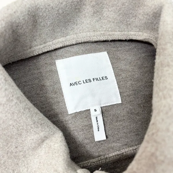 Avec Les Filles Tan Oat Melange Utility Shacket‎ Jacket Size S - Image 8