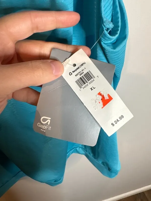 🔆 NWT GapFit blue striped athletic tank - Image 4