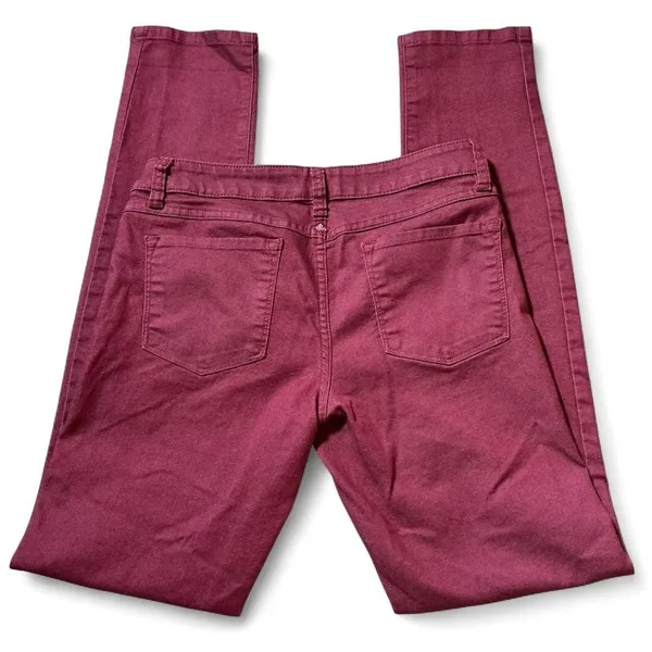 PrAna Women's Burgundy Red Orangic Cotton Skinny Leg‎ Pants Size 4/27 - Image 2