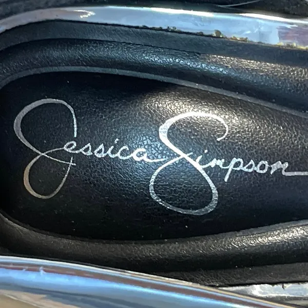 Jessica Simpson Women's Silver Metallic D'Orsay Stiletto Pointed Pump Heels 6.5 - Image 5