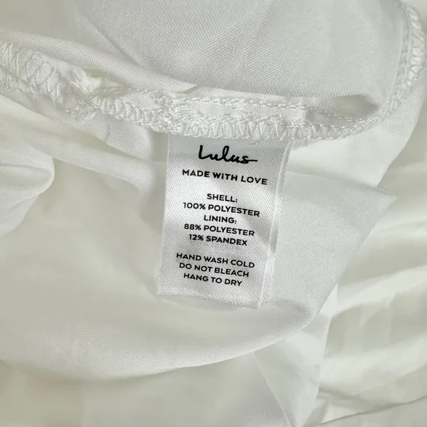 Lulus Loveliest Looks White Floral Jacquard Tie-Strap Midi Dress Medium NWT - Image 12