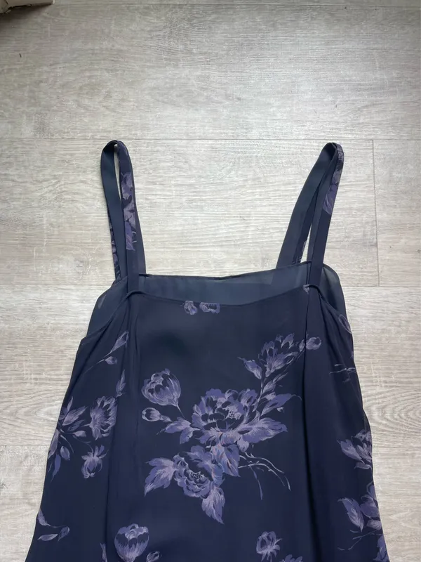 INC International Concepts Floral Strap Midi Dress Size 4 Y2K Fairy Whimsygoth - Image 3