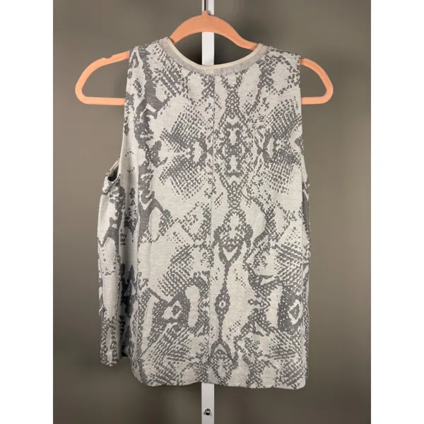 Akemi + Kin Textured Sleeveless Tank Snake Print‎ High Low Boho Anthropologie - Image 8