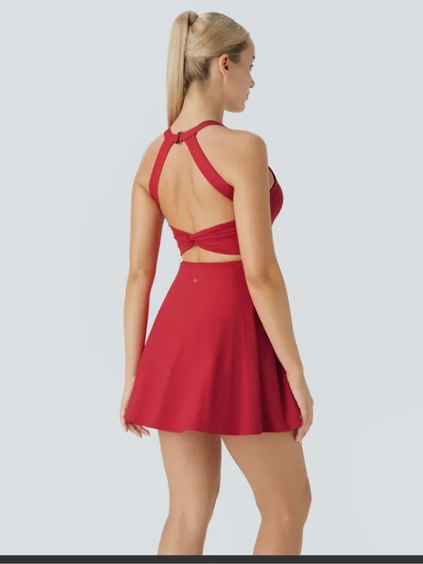 Halara SoftlyZero™Airy Backless Twisted Cool Touch Dance Active Dress-Easy peezy - Image 2