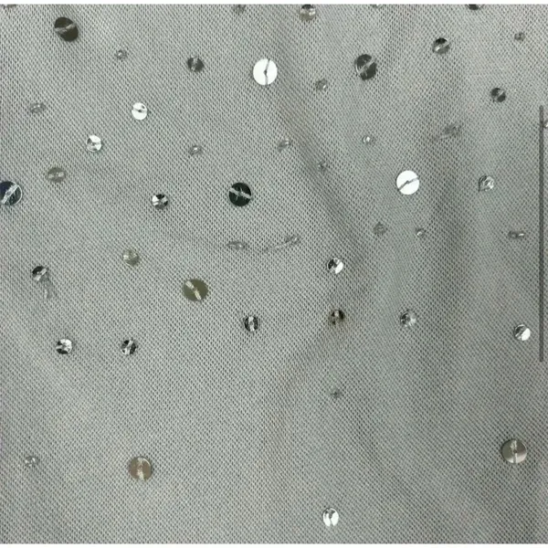Ann Taylor Women's M Silver Sequin‎ Sleeveless Party Tank Top - Image 2