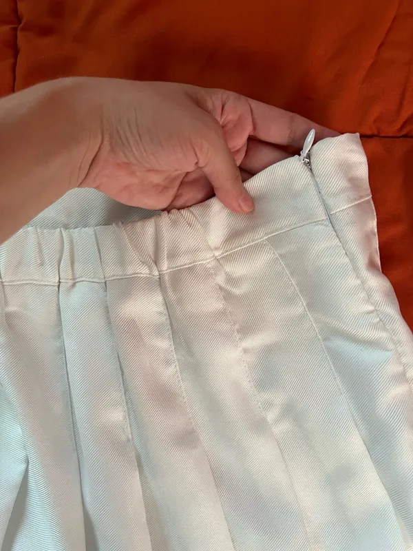 White Pleated Skort - Image 3