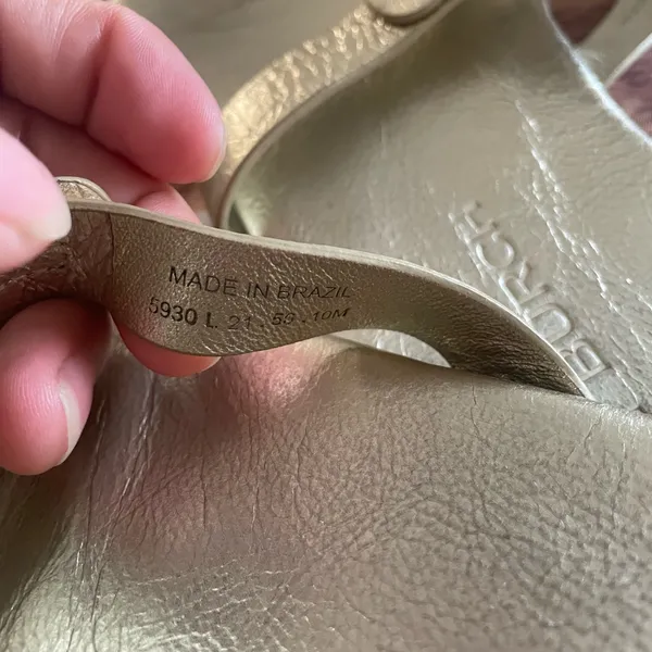 Tory Burch Gold Miller Sandals with Signature Medallion - Image 6