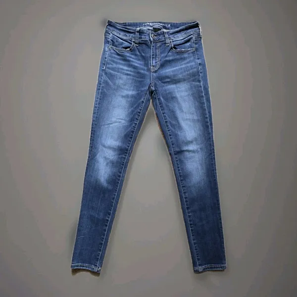 American Eagle Outfitters Super Super Stretch Wash Jeans Women Size 4 Skinny - Image 2