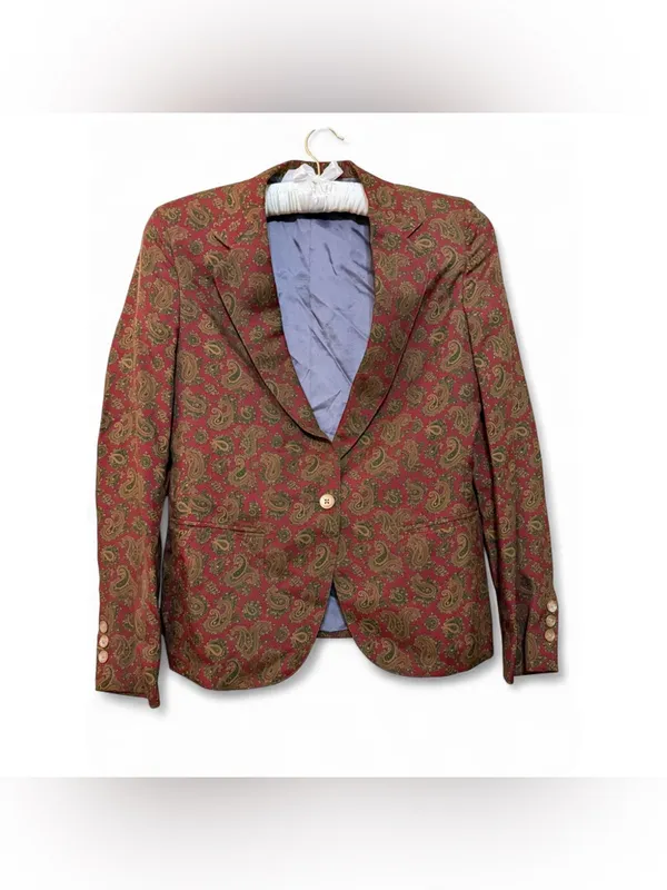 Vintage Mid 1980’s Schriver’s Corbin LTD Women’s Paisley Blazer Jacket Size S - Image 2