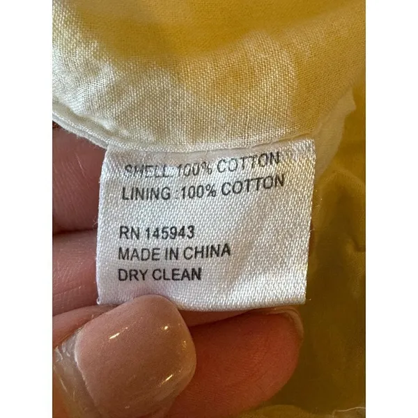 Color Me Courtney Shirt Women Small Yellow White Gingham Cropped Kris Top Boho‎ - Image 11