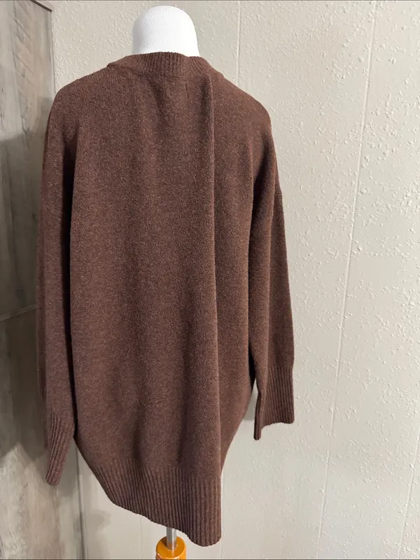 a new day Brown Crewneck Long Sweater - Image 5