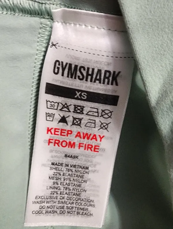 Gymshark Sage Green Crossover Sports Bra Size XS - Image 4