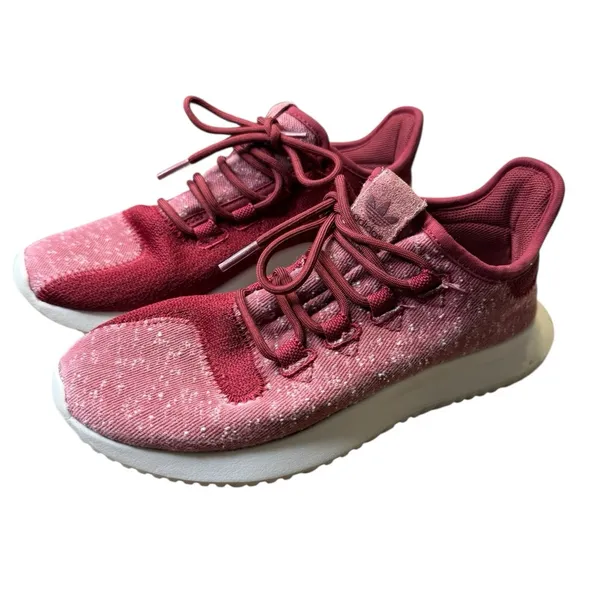 👟‎ Adidas Tubular Shadow Collegiate Burgundy Knit Sneakers Women’s 7👟 - Image 2