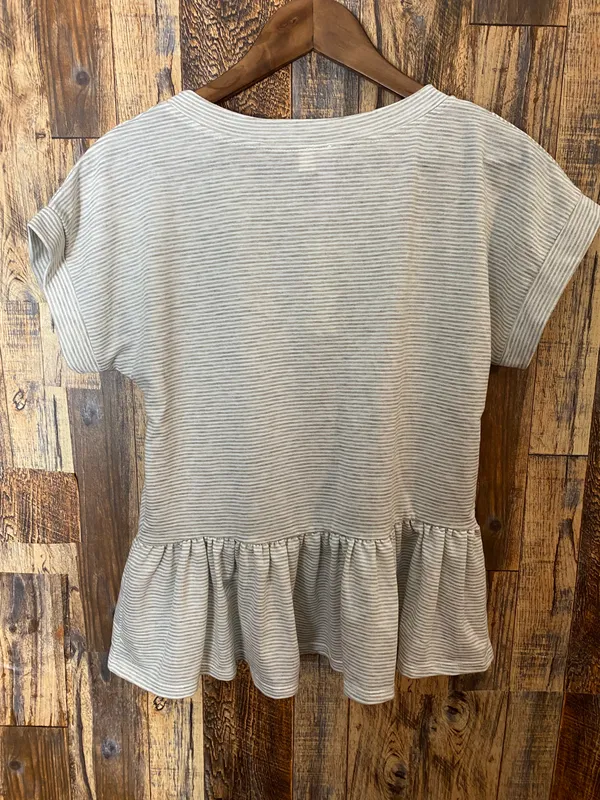 Francesca's NWT Alyas ( ) blouse size XXS heather gray - Image 3