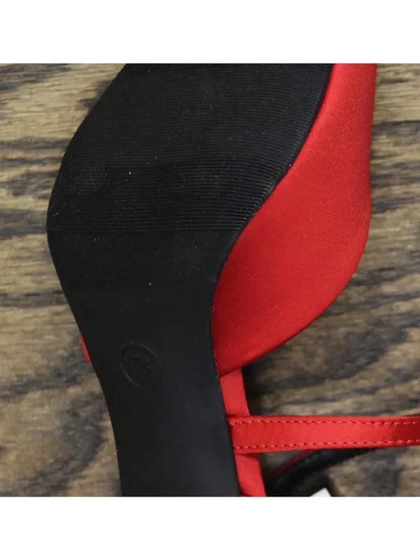 A New Day Rosemary Heels with Memory Foam Insole 94646856 Red 7.5M - Image 8