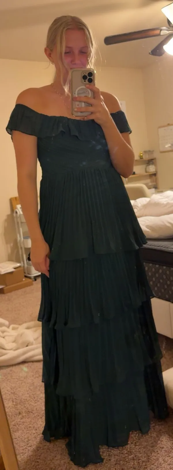 Lulus Dress Green Maxi - Image 2