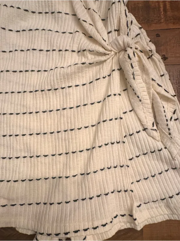 ZARA Striped Wrap Dress - Image 3