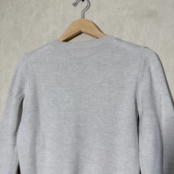 Wilfred Free 100% Merino Wool V-Neck Palomino Sweater Longsleeve Light Cream S - Image 7