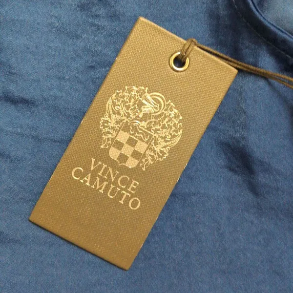 NWT Vince Camuto Sapphire Blue Cobalt V Neck Sleeveless Polyester Blouse Size XL - Image 5