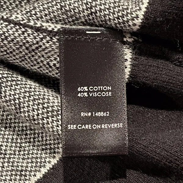 Torrid Cardigan Sweater Long Houndstooth Academia Preppy Black White 0 Large 12 - Image 4