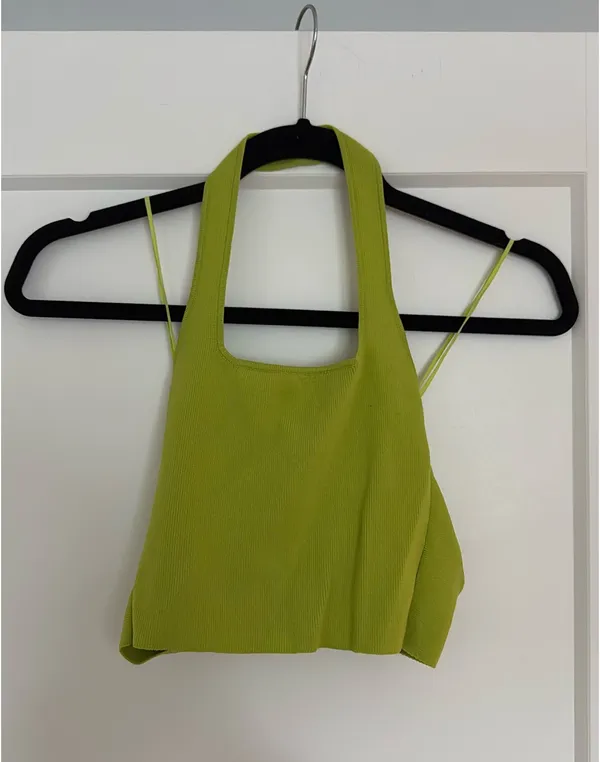 Glassons Twist Back Halter Crop Top - Image 2
