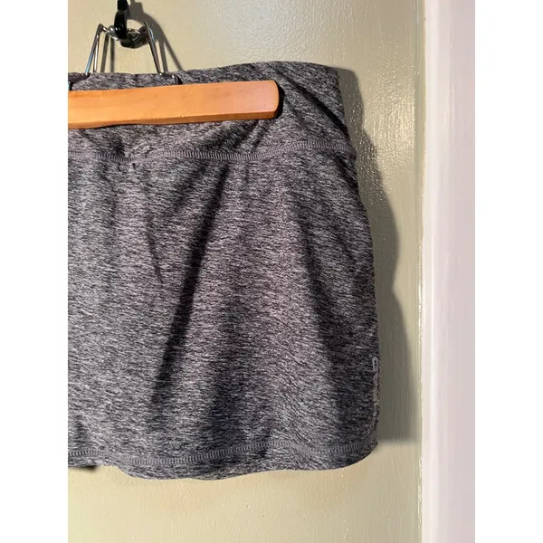 Head Women's Size Medium Athletic Skort Skirt Shorts Dark Heather Gray Textured - Image 7