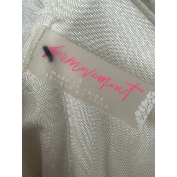 Free‎ People Movement The Way Home Running Shorts Small White Lined High Waist - Image 2
