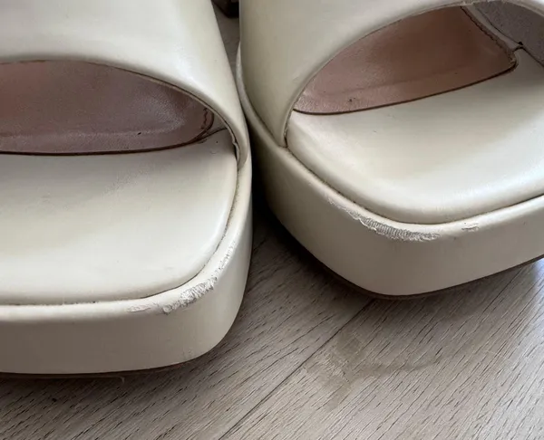 White/cream High heels - Image 6