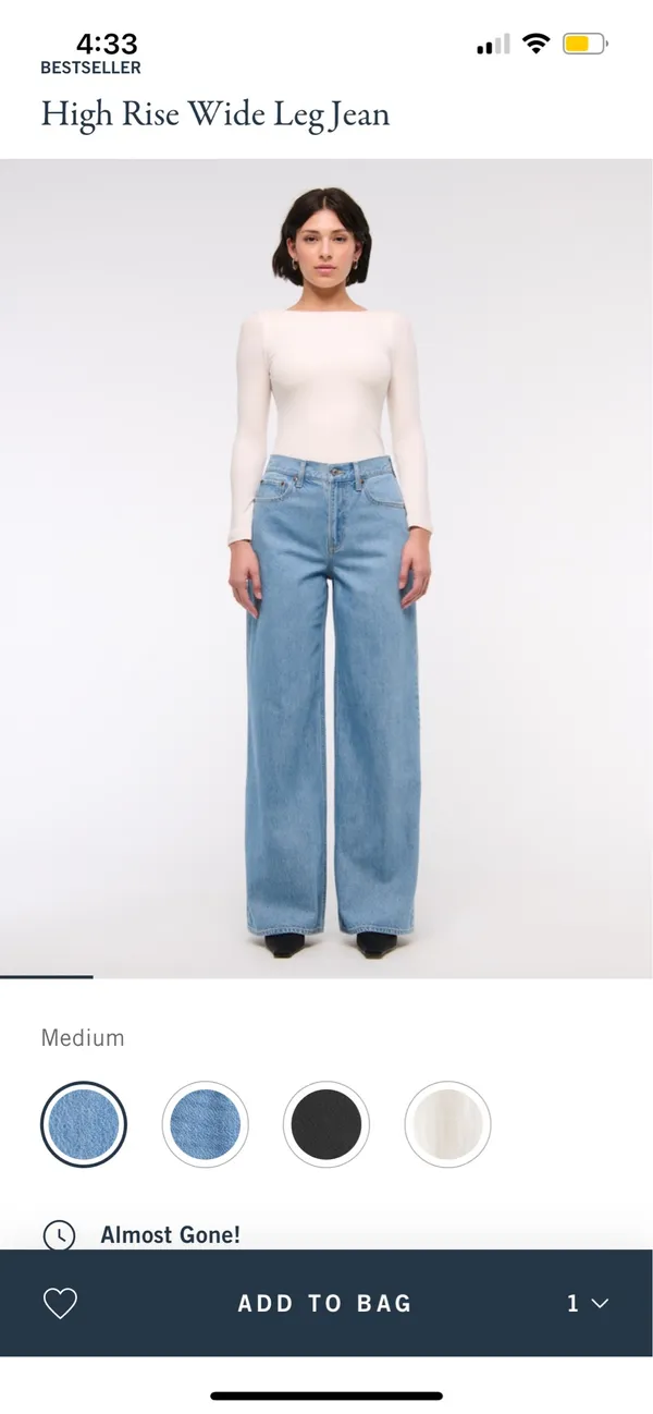 Abercrombie Wide-Leg Jeans High-Rise - Image 3
