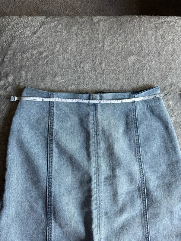 Wild Fable High-Waisted Light Wash Denim Skirt - Image 5