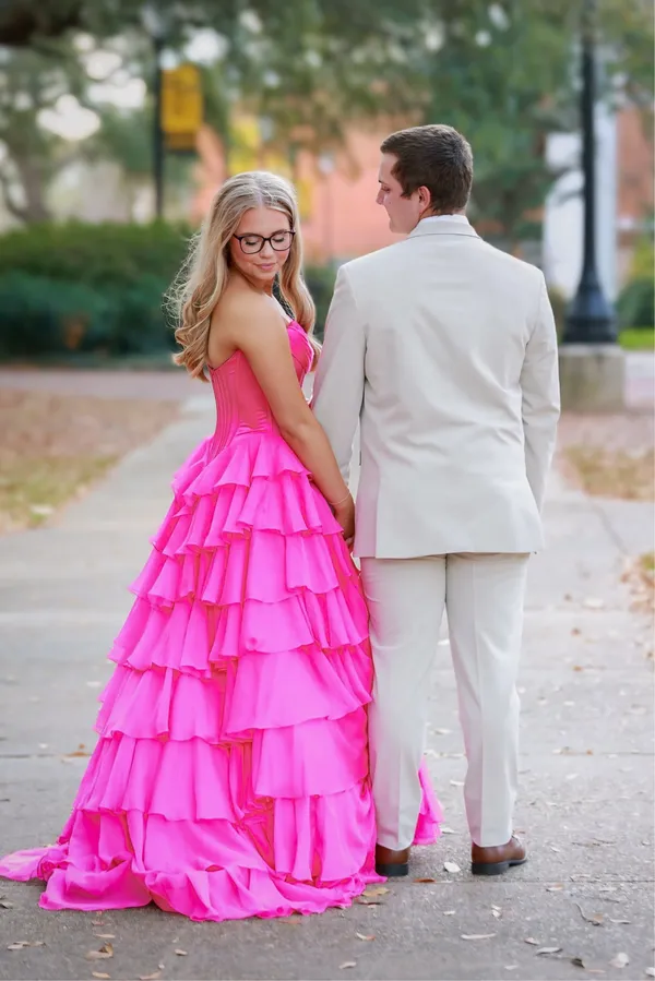Sherri Hill Prom Dress Pink - Image 4