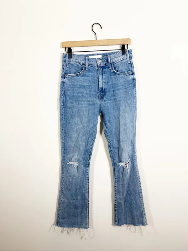 MOTHER The Hustler Ankle Fray Crashing Hard Jeans Size 27 - Image 4