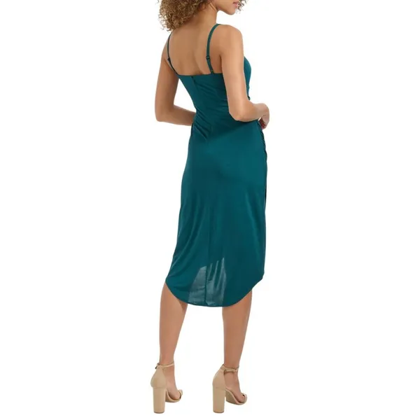 NWT Siena Womens Sleeveless Cowlneck Bodycon Dress SATP2034 Gem Blue Green 4 - Image 2