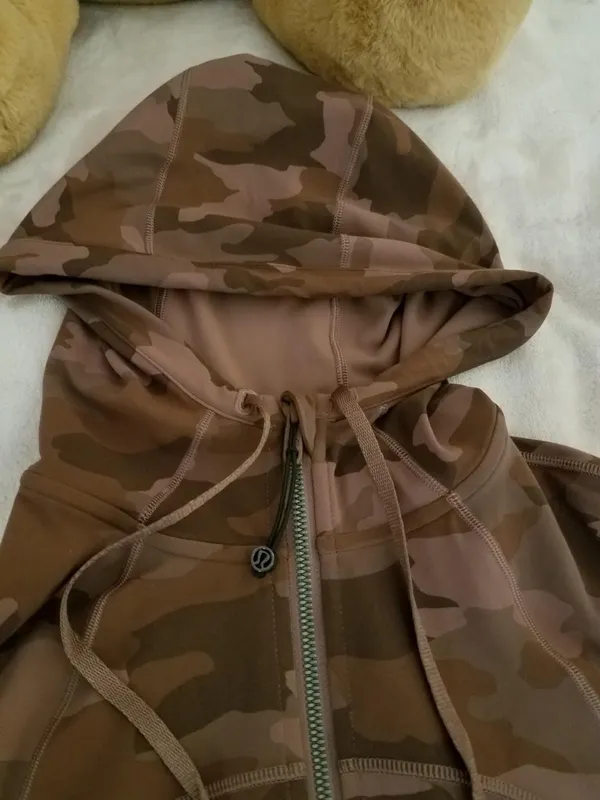 Lululemon Hooded Define Jacket Nulu Size 6 Camo Roasted Brown Hoodie - Image 6