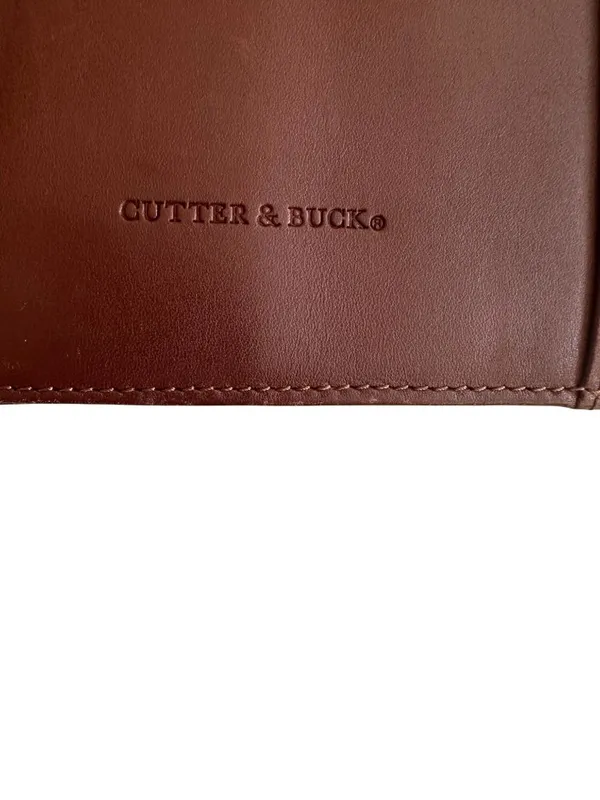 CUTTER & BUCK Tan Brown Leather Bound BB&T Lined Receipt Book - Image 7