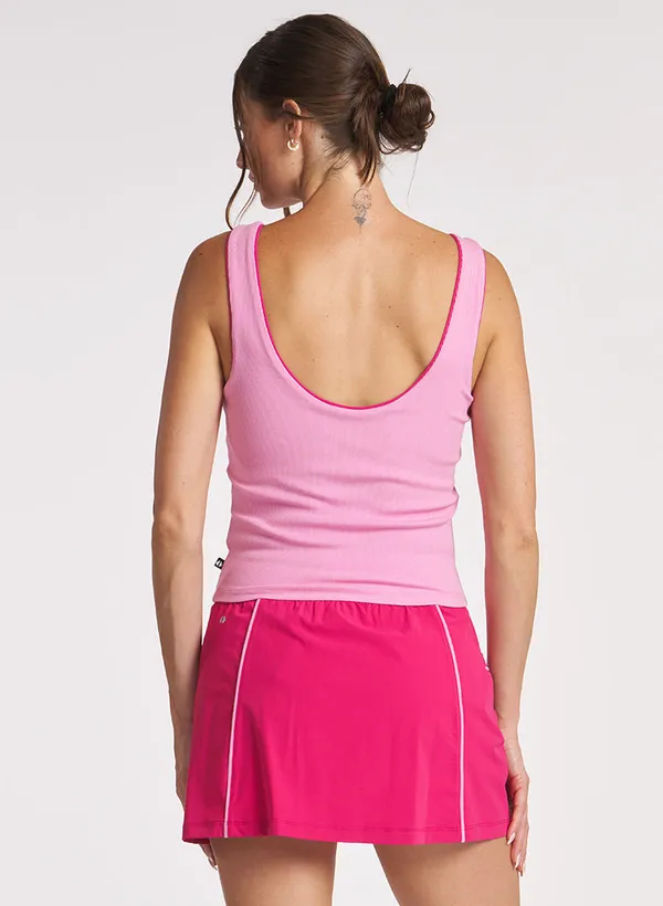 Thrive Societe Square Neck Tank Pink Size L - Image 3