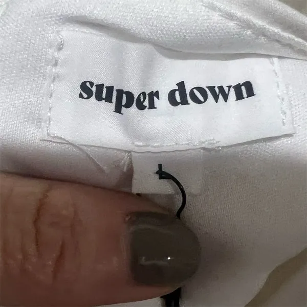 Superdown Women's Strapless Mini Dress White Size L Party Cocktail - Image 8