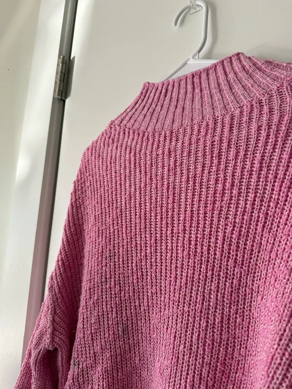 aerie cotton mock neck sweater - Image 4
