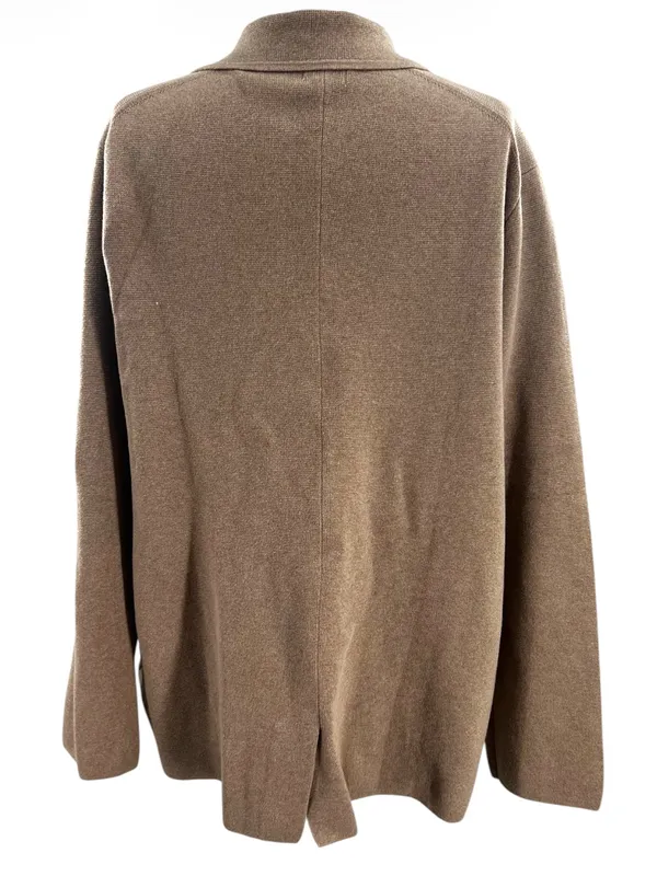 NWT J. Crew BS881 Two Button Sweater Blazer Heather Mushroom Tan Sz XL - Image 3