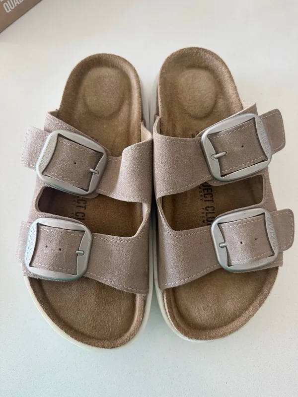 Project Cloud/Birkenstock Chunky platform Tan Size 6.5 - Image 4