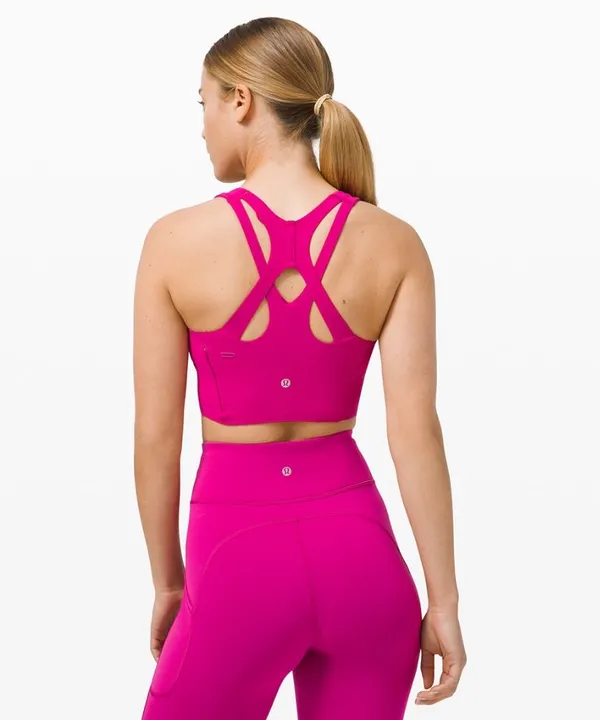 Lululemon Stash It Bra *Medium Support, B/C Cup Ripened Raspberry - Image 3