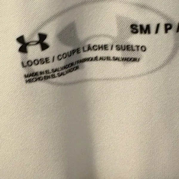 Under Armour VA Tech White Loose Fit Shirt Size Small - Image 2