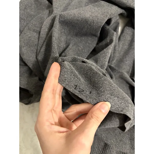 Lululemon Heathered Black Swiftly Tech 1/2 Zip Long Sleeve Fitted Top 12 - Image 7