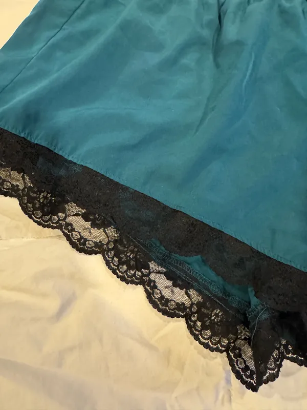 Satin shorts Blue Size L - Image 2