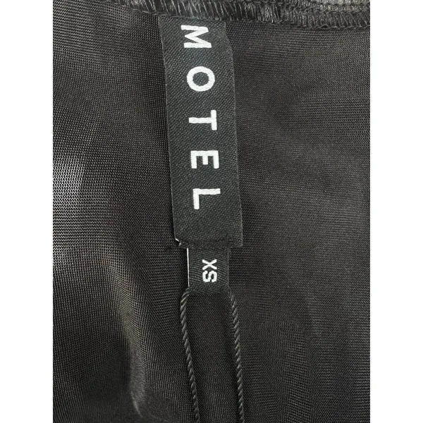 Motel Rocks Elicia Corset Crop Top in Black Rose Flock Black Size XS NWT - Image 6