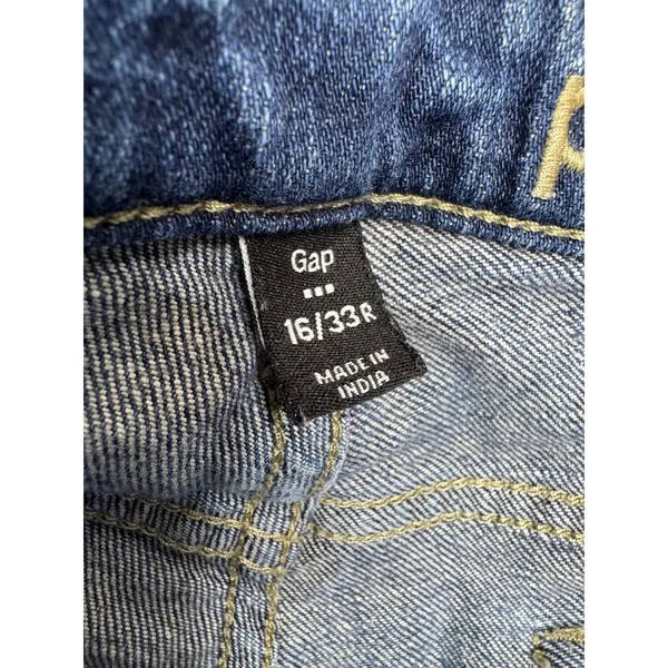 Gap Premium Bootcut Jeans Women's Size 16 33R Medium Wash Cotton‎ Blend - Image 4