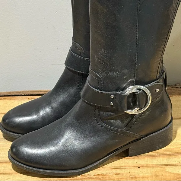 Marc Fisher Gatway Leather Riding Boots‎ Size 6 A40 - Image 3