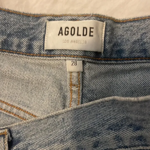 AGOLDE Parker Denim Blue Shorts Size 28 - Image 4